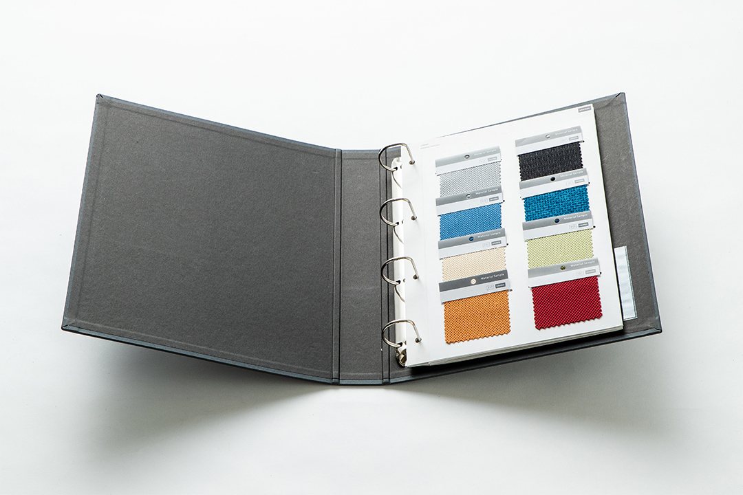 オフィスチェアー生地の色見本帳